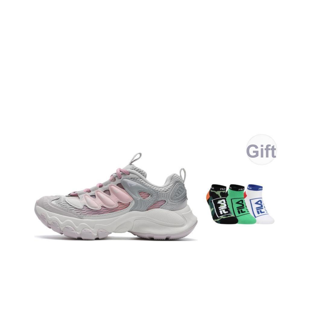 Новые туфли FILA TRUFFLE 2.0 Mushroom Износостойкие, Дышащие, Легкие Низкие Повседневные Туфли Женские Фиолетовые Белые F12W531103FGL