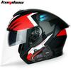 CoolQ Dual Lens Bluetooth Motorcycle Half Helmet Long Battery Life All Season Electric Scooter