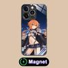 Date a Live Ямай Кагуя Стеклянный чехол для мобильного телефона MagSafe для iPhone 17 16 15 14 13 12 11 Air Pro Max Plus Mini Цветная крышка