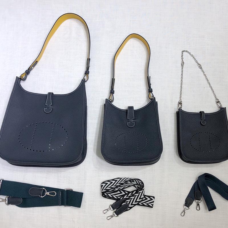 Сумка Evelyn из коровьей кожи первого слоя, женская сумка из натуральной кожи, сумка-ведро с узором личи, мини-повседневная на плечо/кроссбоди