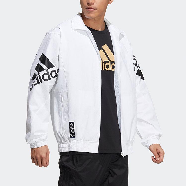 adidas Куртки Унисекс Белый Стойка Умеренный Другое HE7458