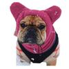Cute Dog's Fleece Bat Hat Soft Warm Adjustable French Bulldogs Winter Hats Pet Supplies