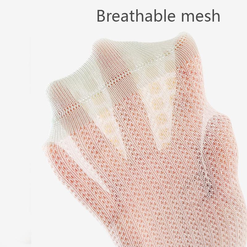 3 пары детских противоскользящих носков Летние тонкие сетчатые детские нескользящие носки Дышащие противоскользящие носки для детей