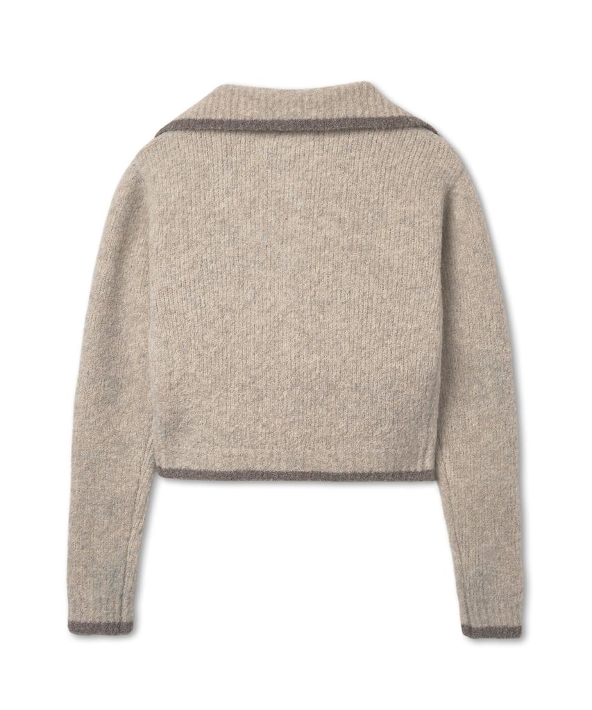 GROVE Grvr Sports_Knit Zip-Up_Beige