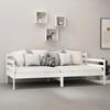 Maison Exclusive - Lit de repos avec matelas 90x200 cm Blanc Bois de pin massif