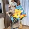 Fabric Trick or Treat Bag Candy Bag Pumpkin Storage Bag Foldable Halloween Felt Handbag  Female