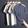 POLO Shirt Men's Summer Short-sleeved T-shirt Ice Silk Lapel Men's Half-sleeved Business High-end Casual Clothes