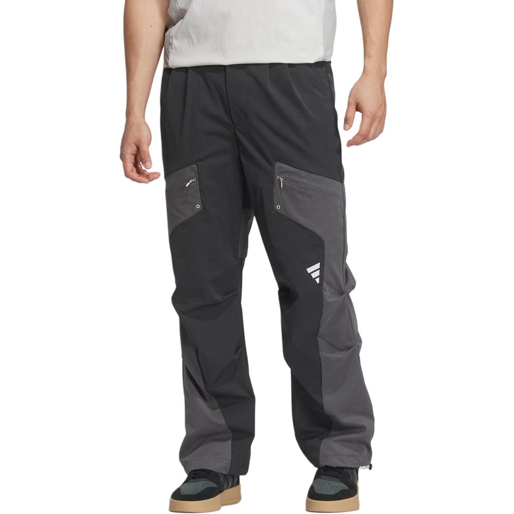 Adidas Fustl P Wv Pt4 Comfortable Casual Loose Versatile Work Pants Men Pants Carbon-Black JM6160