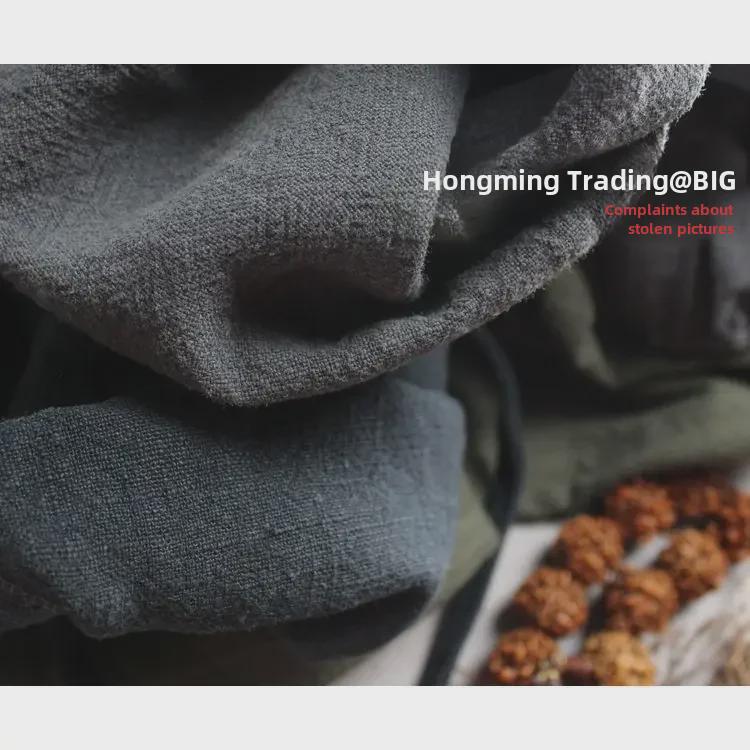 Мужская льняная куртка-рубашка в стиле ретро с пуговицами в китайском стиле для весны и осени