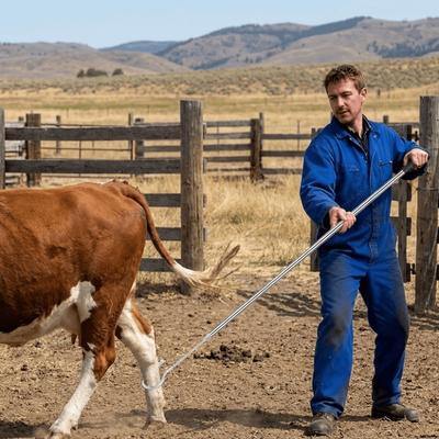 Heavy Duty Sheep Catcher Pole Long Pole Sheep Catching Hook Sheep Capture Device Animal Handling