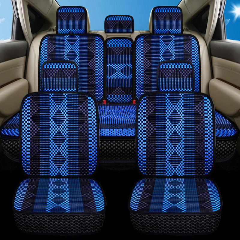 Универсальный дышащий комплект подушек для автомобильных сидений на все сезоны - Полный охват для пятиместных автомобилей