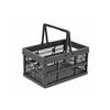 Gordon Miller Foldable Cargo Basket with Handles, Small, Dark Gray, 32112