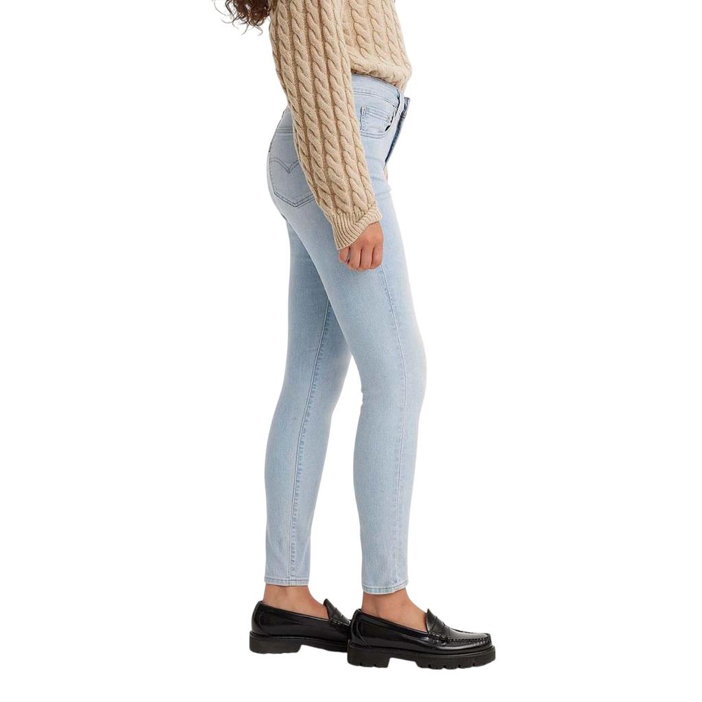 Levis Womens/Ladies 721 Leather Patch High Rise Skinny Jeans