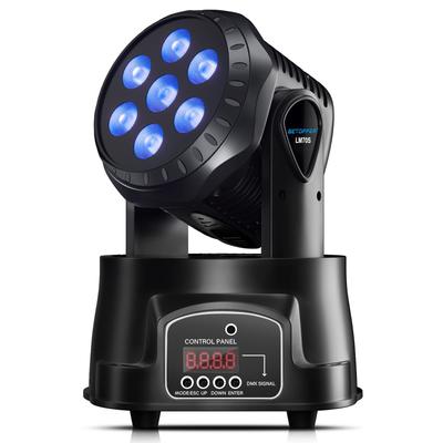BETOPPER Moving Light 7x8W RGBW LED Stage Light Disco Light Stage Light 7 Color Conversion DMX512 Party Light DJ Disco Light для вечеринки High Speed