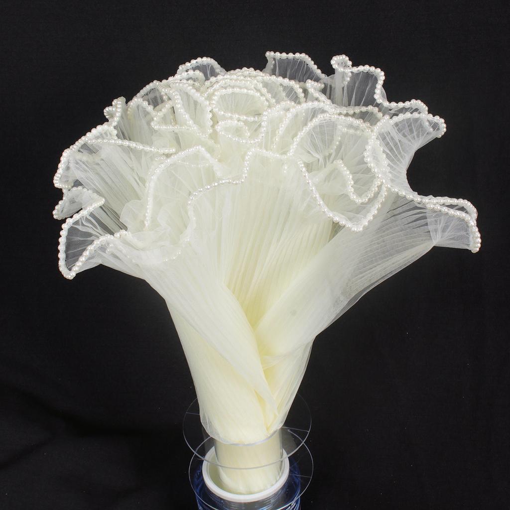 28 см x 400 см Бумага для упаковки цветов, жемчужная волна, пряжа, кружевная сетка, цветочный букет, подарок на День святого Валентина, упаковочный материал для вечеринок