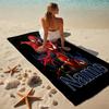 Personalized Name Spider-Man Pose Stylish Digital Printing Beach Towel Quick‑Drying Absorbent Blanket for Beach Pool Gym Travel