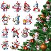 Festive Home Decor Holiday Decoration Pendant Festive Christmas Snowman Ornaments for Tree Home Decor Cartoon Snowman Hanging