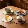 Foldable Placemat Bohemian Placemat, Rustic Round Oval Heat Insulation Table Easy Clean Mat, Dining Protector Trivet for Hot Dishes Resistant