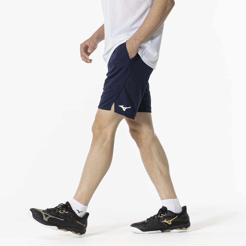 Теннис Бадминтон Игра Half Sweat Quick Dynamotion Сертифицировано Японией Бадминтон Унисекс 62JBB024 Платье Темно-синий XL [Mizuno] Брюки, Брюки, Впитывающие, Сушильные,