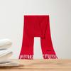 Red Cashmere Scarf Shawls Wrap Tassel Pashmina Jubilant Scarf Woman Winter Scarf Thick Scarves Neckscarf Female Muffler