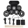 Electronic Drum Set Hand Roll Drum Set 7 Pads with Dual Speaker 7 Drum Styles 6 Rhythms 10 Demo