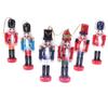 6pcs/set Colorful Soldier Puppet Pendant Figurines Nutcracker Doll  Christmas Ornaments