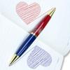 1 New Thick Ballpoint Pen, 2 Colorful Comfortable Writing Pens, Metal Retractable Beautiful Diary Pen, Blue and Red Ink Midpoint 1.0mm Gift Pen