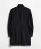 LMOOD Blade Tencel High-Neck Coat Black