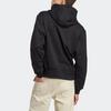 adidas Unisex Black Heavy French Terry Hooded Pullover Sweatshirt IC4084