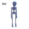 Poseable Skeleton Toy 3D Printed Refrigerator Magnet, Figurine with Halloween Decoration Movable Joints, Gothic Fridge Magnet