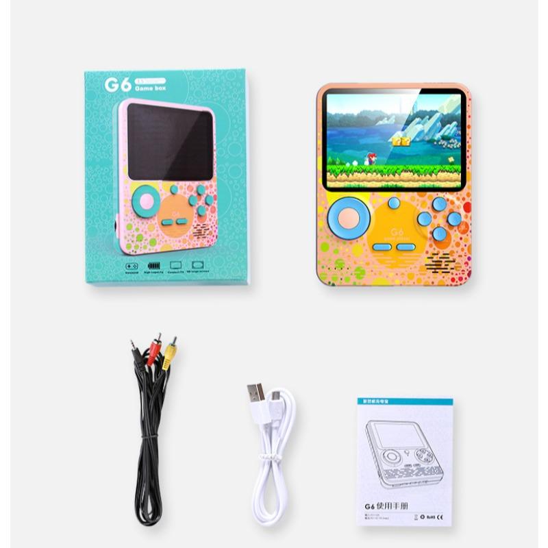 Игровая консоль G6 новейшая Macaron большая емкость портативный внешний аккумулятор ручная ретро игрушечная игровая консоль
