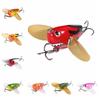 with Two Metal Spoon Bee Crankbait Lure Bumblebee Fishing Lure Bee-Shaped Fishing Bait  Fly Fishing