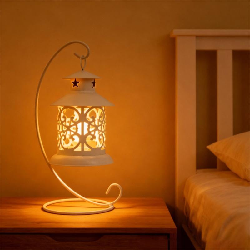 Moroccans Wrought Iron Hanging Candle Lanterns Tealight Holders With Intricate Cutout Pattern For Romantics Home Decors