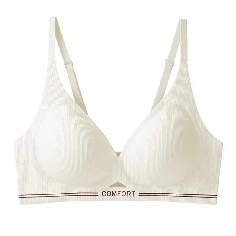 Traceless ultra-thin underwear, women's big breasts show small breasts, gather and close sub-breasts, anti-sagging, no steel ring bra.