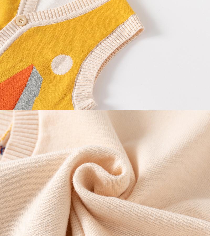 2-6 лет малыш свитер детский майка осень зима мальчик девочка свитер одежда без рукавов жилет младенец вязаный кардиган милый трикотаж