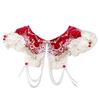 False Collar Lace Shawl Wrap Yunjian Collar Detachable Embroidery Hanfu Floral Decorative Chinese Yunjian Tassels DXAA