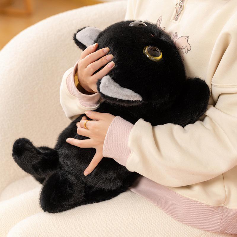 Красочная кукла-котенок с тремя глазами - Милый подарок на день рождения для детей, Утешающий компаньон