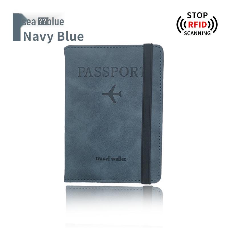 Набор: меняющий цвет держатель для паспорта из ПУ кожи и багажная бирка с RFID-защитой