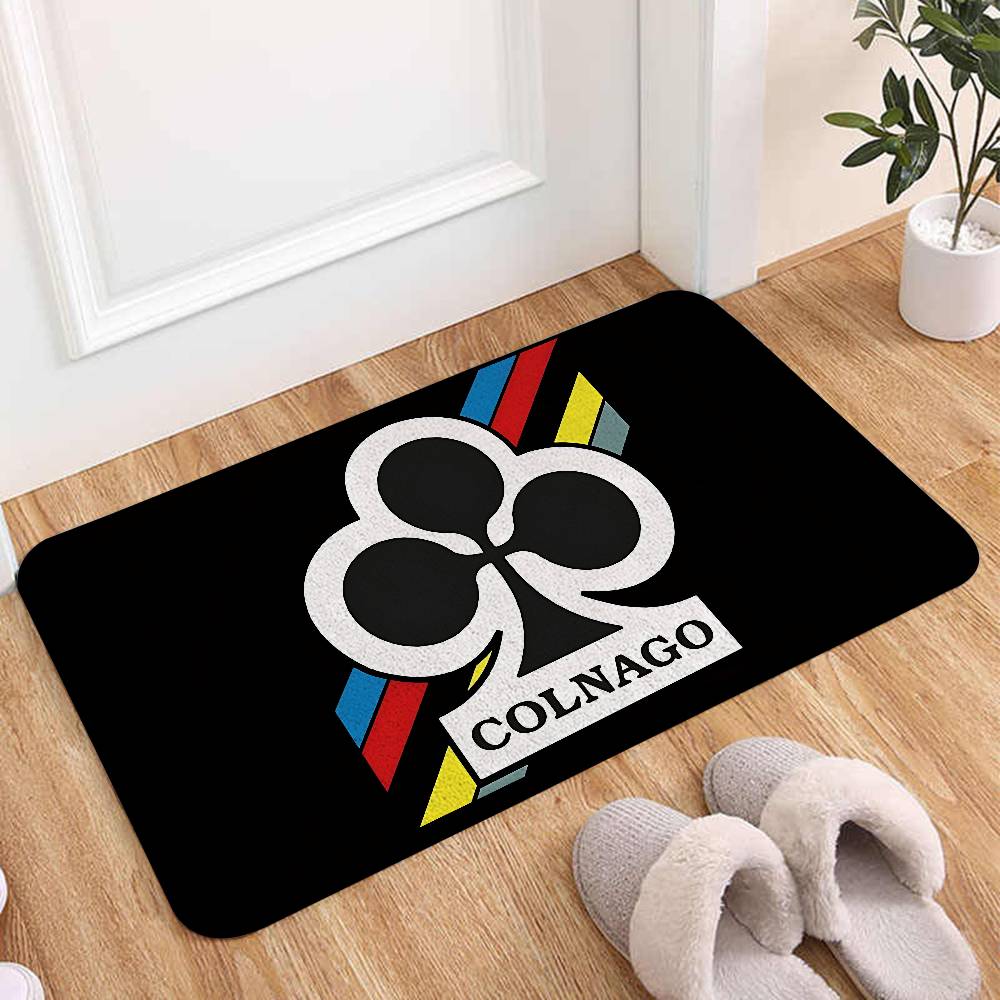 Colnago Logo Floor Mats Home Laundry Rug Carpet For Living Room Decor Lounge Area Anti-slip Foot Mat Entrance Doormat