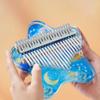 Acrylic Kalimba 17 21 Keys Cute Chromatic Kalimbas Sound Therapy Portable Mini Thumb Piano Children Beginners Practice Musical Keyboard Accessories