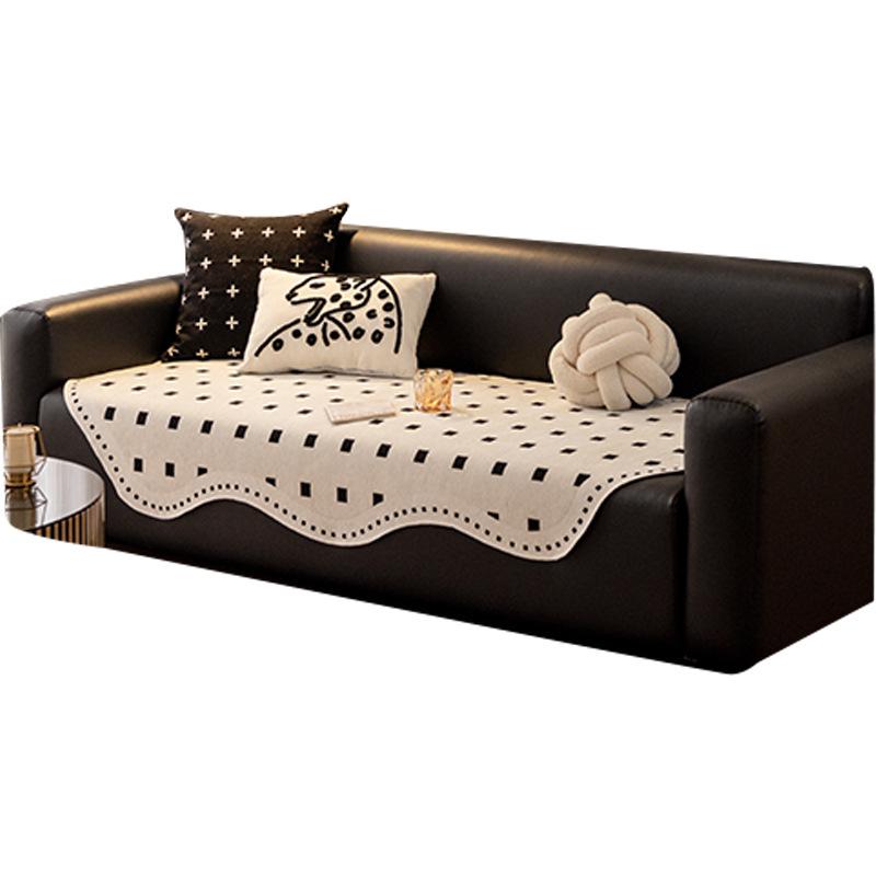 Special Special-Shaped Sofa Cushion For Leather Sofa, Universal In All Seasons New Fixed Non-Slip Sofa Cover Cloth Cover Towel