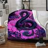 1pc Music Dragon Blanket, Lightweight Flannel Throw Blanket for Sofa, Bed, Travel, Camping, Living Room, Office, Couch, Chair, and Bed
