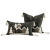 Christmas Snowflake Embroidery Throw Pillow Cover 45x45cm Red Winter Decor Farmhouse Cushion Case