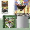 Round Outdoor Fireplace Brazier Fireproof Mat Barbecue Stove Insulation Mat