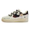 Nike Air Force 1 Низкие противоскользящие кеды для скейтбординга Женские Бежевый Коричневый Черный DH2920-111(Команда80-)