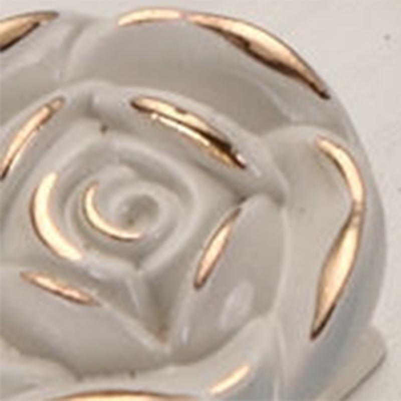 Мебельные ручки Euro Rose Винтажные Изысканные 3D Цветочные из Цинкового Сплава для Кухни, Спальни и Ванной Комнаты