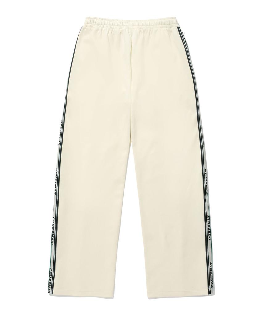 COVERNAT Retro Track Wide Pants Cream