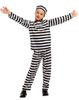 Prisoner Costume for Children Cosplay Halloween set with temporary Kids S742 [Madrugada] (with handcuffs) - Costume, Costume, 2-piece tattoos,