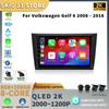 Автомагнитола Android 13 для Volkswagen Golf 6 2008-2016 Беспроводная мультимедийная 2 DIN Экран 4G GPS Навигация Стерео