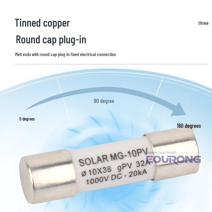 Быстродействующая распределительная коробка PV-10 низкого напряжения с предохранителем 1000 В постоянного тока (2A-32A, 10x38) для Фотоэлектрических Систем